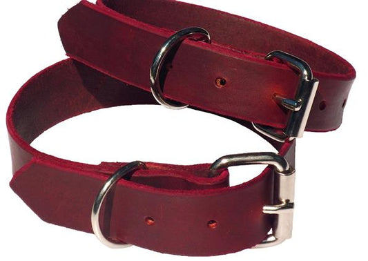 Burgundy Dog Collar