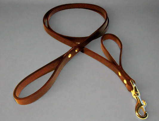 Leash - Brown Double Handle